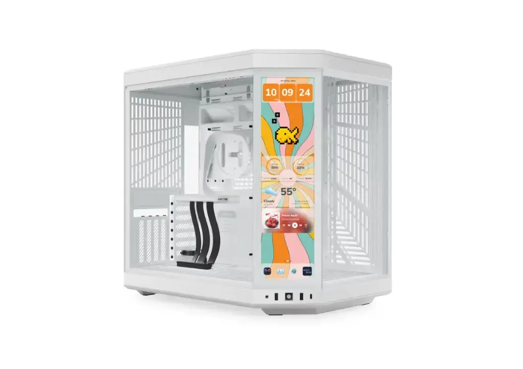 Hyte Y70 Touch Infinite dual chamber case with touchscreen